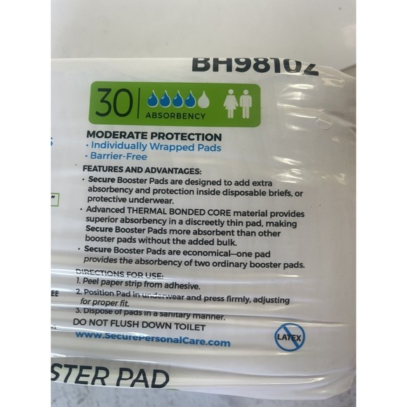 COPY - COPY - Secure booster pads 90 pc  BH98102 Ultra Bladder Control incontin… - Picture 3 of 8